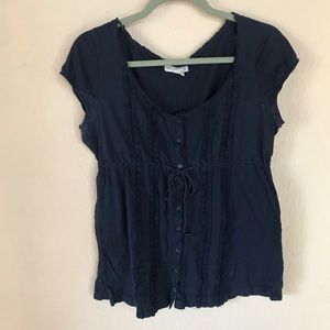 Navy blue blouse